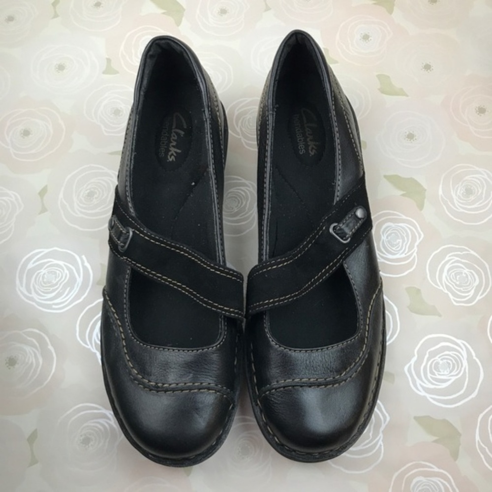 Clarks Bendables Women's Shoes Mary Jane Black 9W
